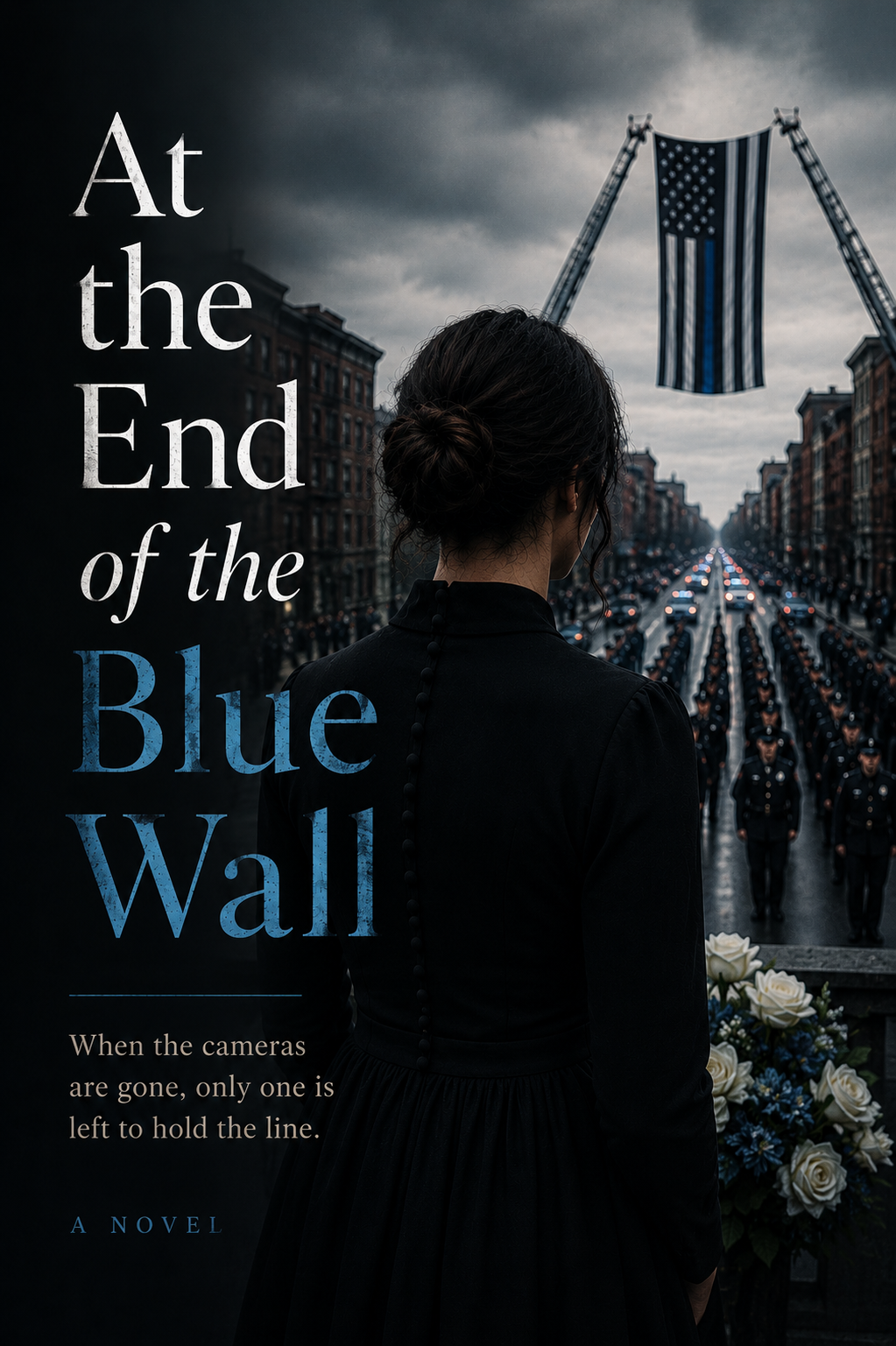 Concept cover for At the End of the Blue Wall.