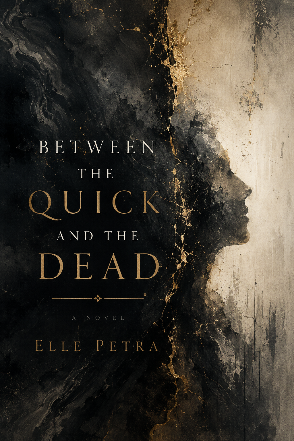 Concept cover for Between the Quick and the Dead.